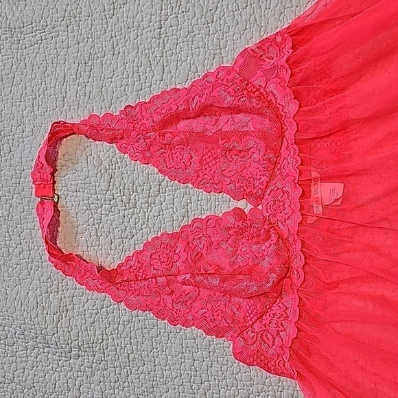 VICTORIA'S Secret Mesh Babydoll with lace top. - Picture 2 of 8